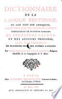 Dictionnaire de la langue bretonne