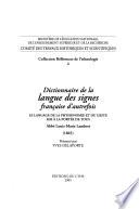 Dictionnaire de la langue des signes française d'autrefois