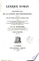 *Dictionnaire de la langue des troubadours