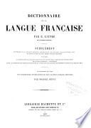 Dictionnaire de la langue française contenant