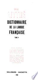 Dictionnaire de la langue française ...