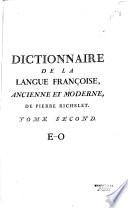 Dictionnaire de la langue françoise ancienne et moderne