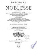 Dictionnaire de la Noblesse