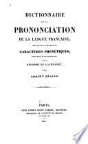 Dictionnaire de la prononciation de la langue française