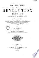 Dictionnaire de la Révolution française