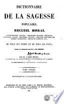 Dictionnaire de la sagesse populaire