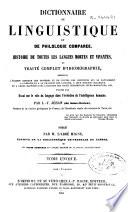 Dictionnaire de linguistique et de philologie comparée