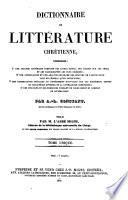Dictionnaire de littérature chrétienne
