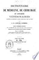 Dictionnaire de medecine, de chirurgie et d'hygiene veterinaires illustrede nombreuses figures intercalees dans le texte