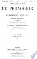 Dictionnaire de pédagogie et d'instruction primaire