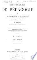Dictionnaire de pédagogie et d'instruction primaire