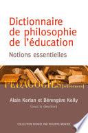 Dictionnaire de philosophie de l'éducation