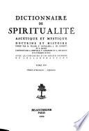 Dictionnaire de spiritualité ascétique et mystique, doctrine et histoire
