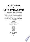 Dictionnaire de spiritualité ascétique et mystique, doctrine et histoire