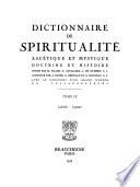 Dictionnaire de spiritualité: Labadie-Lyonnet