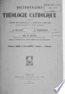 Dictionnaire de théologie catholique