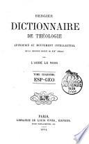 Dictionnaire de théologie