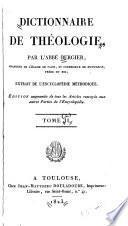 Dictionnaire de théologie