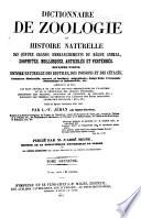 Dictionnaire de zoologie; ou Histoire naturelle des quatre grands embranchements du règne animal ...: Histoire naturelle des reptiles, des poissons et des cétacés