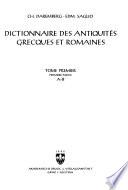 Dictionnaire des antiquités grecques et romaines