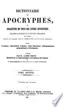 Dictionnaire des apocryphes