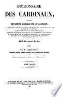 Dictionnaire Des Cardinaux