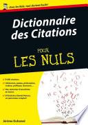 Dictionnaire des citations Pour les Nuls