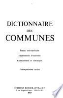 Dictionnaire des communes