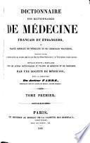 Dictionnaire des dictionnaire de médecine français & étrangers