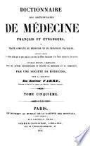 Dictionnaire des dictionnaire de médecine français & étrangers
