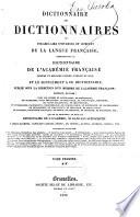 Dictionnaire des dictionnaires ou Vocabulaire universel et complet de la langue française: A-F