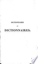 Dictionnaire des dictionnaries
