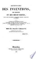 Dictionnaire des inventions, des origines et des découvertes