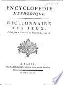 Dictionnaire des jeux