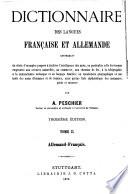 Dictionnaire des langues française et allemande