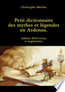 Dictionnaire des légendes d'Ardenne