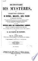 Dictionnaire des mystères