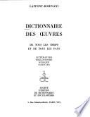 Dictionnaire des oeuvres de tous les temps et de tous les pays