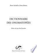 Dictionnaire des onomatopées