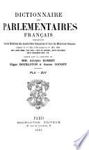 Dictionnaire des parlementaires français