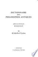Dictionnaire des philosophes antiques