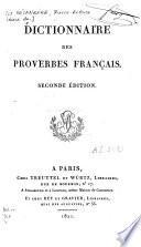 Dictionnaire des proverbes français