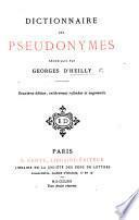 Dictionnaire des Pseudonymes