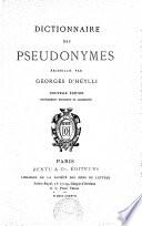 Dictionnaire des Pseudonymes