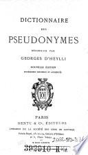Dictionnaire des pseudonymes