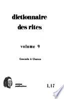 Dictionnaire des rites