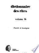 Dictionnaire des rites