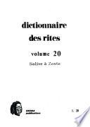 Dictionnaire des rites: Salive à zeste