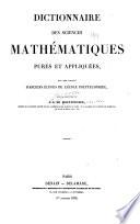 Dictionnaire des sciences mathématiques, pures et appliquées