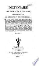 Dictionnaire des sciences médicales